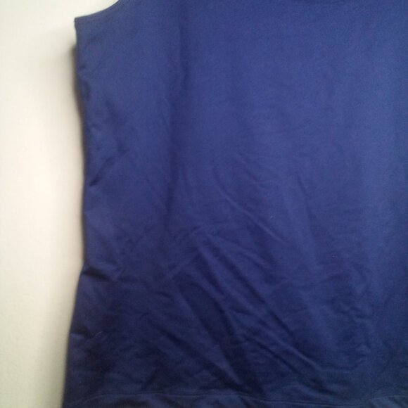 Chico's Sleeveless Shirt Tank Top 2 M Soft Stretchy Blue - Picture 8 of 14